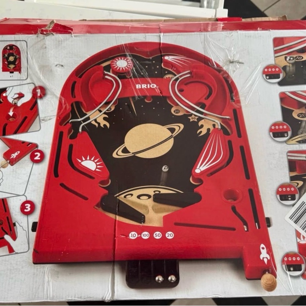 Red Space Adventure Pinball Game